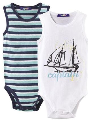 Набір 2 шт літні боді майка німеччина супер якість 62-68