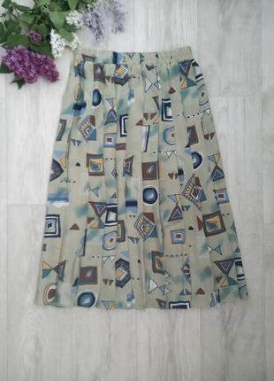 Юбка плиссе в складку, размер 14(l/xl).