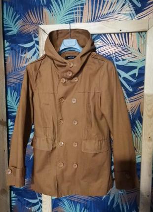 Плащ темно гірчичного кольору