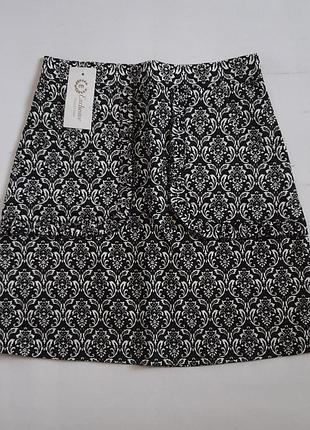 Спідниця джинс з візерунком