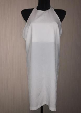 Белое платье миди с голой спинкой пляжное или вечернее1 фото