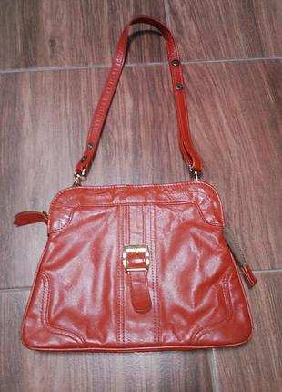 Шкіряна сумка теракот