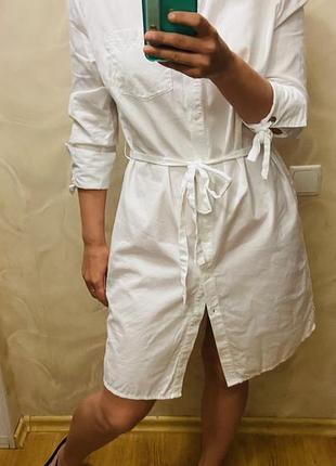 Біле плаття сорочка newlook р. s-m. в ідеалі.