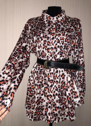 Сукня сорочка леопардовий принт2 фото