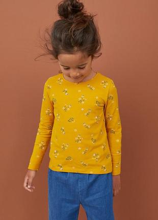 Оригинальный лонгслив с принтом от бренда h&m 0739680005 разм.134-140(8-10лет)
