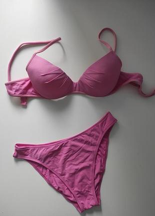 Раздельный розовый купальник la perla 44 размер