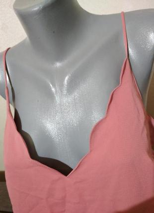 Класна маєчка топ на тонкі бретельках topshop uk14,євро 42, наш 48.3 фото