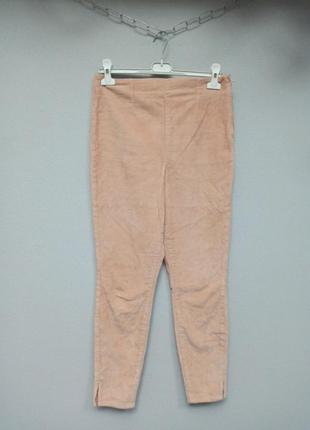 Вельветовые штаны брюки asos пудрового цвета1 фото