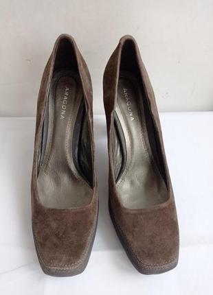 Замшевые туфли, цвет капучино, размер 39-25,8 см5 фото