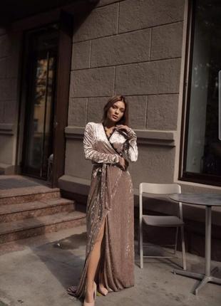 Платье-халат (бархат)