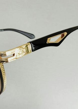 Maybach окуляри краплі чоловічі сонцезахисні коричневі в золотий металевій оправі10 фото