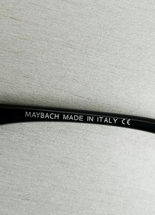 Maybach окуляри краплі чоловічі сонцезахисні темно сірий градієнт в золоті6 фото