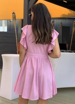 Стильне плаття з льону 2