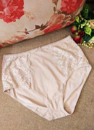 Бавовняні коригувальні трусики з мереживом, стяжка на кожен день