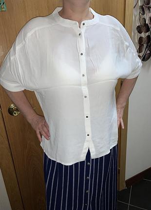 Белая блуза рубашка 5