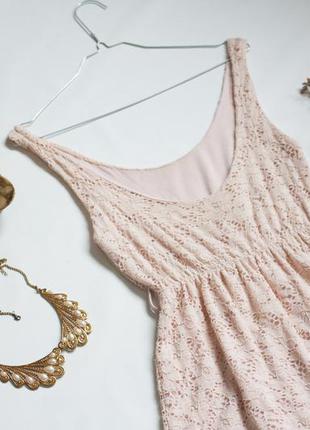 Милое платье с открытой спинкой, цвет пудры или бледно розовое4 фото