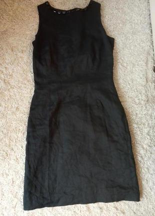 Маленькое чёрное платье, натуральное, рами, крапива