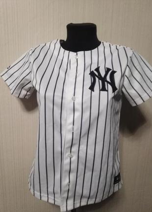 Спортивная кофта футболка в полоску американский стиль