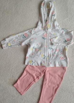 Комплект костюм + бодик (в подарок) carters 6 мес