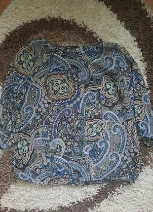 Легка шифонова блуза, рукав 3/4