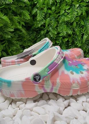 Crocs graphic tie-dye сабо кроксы4 фото