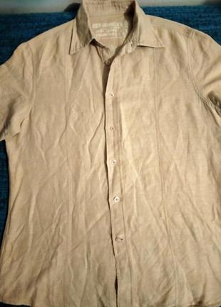Льняная рубашка на лето.