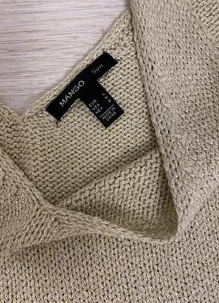 Блуза люрекс mango l 2