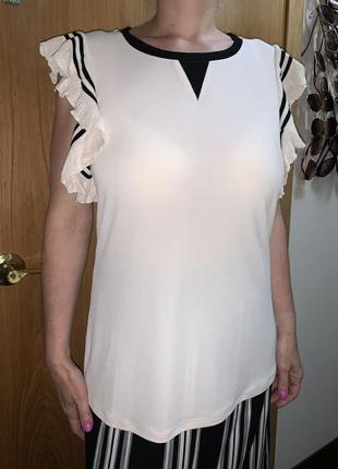 Блуза бежевая футболка4 фото