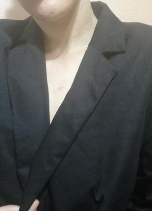 Жакет женский черный новый жакет блейзер черный удлиненный женский классический 100% коттон хлопок новый esprit3 фото