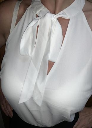 Белая блуза майка2 фото