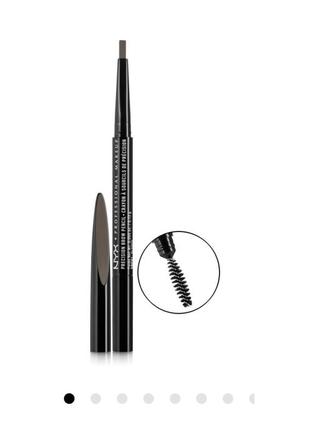 Nyx олівець для брів auburn presicion brow pencil1 фото