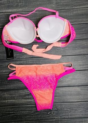 👙swim sale 👙 кружевной раздельный купальник омбре от power flower5 фото