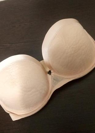 Бежевый женский лифчик бюстгальтер eur 75е