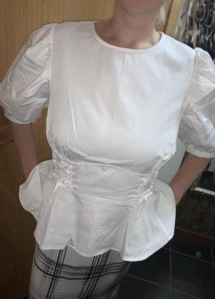 Блуза белая рубашка4 фото
