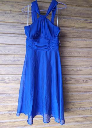 Шифонове сплачуючи з біркою, яскравий насичений колір/ атласну сукню трапеція