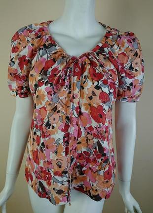 Новая льняная блузка в цветочный принт laura ashley uk 124 фото