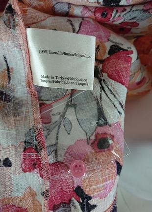 Новая льняная блузка в цветочный принт laura ashley uk 126 фото