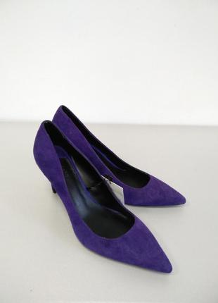 Нюанс! кожаные замша туфли violeta by mango испания оригинал сток европа брендовые2 фото
