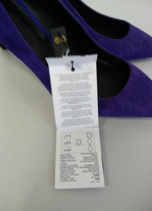 Нюанс! кожаные замша туфли violeta by mango испания оригинал сток европа брендовые6 фото