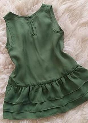 Зелене плаття туніка блузка на дівчинку 2, 3, 4 роки, to be too, італія