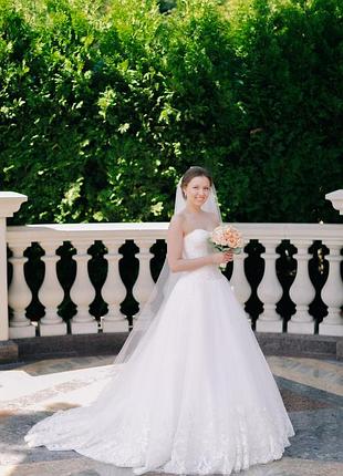 Свадебное платье, весільна сукня, а-силуэт