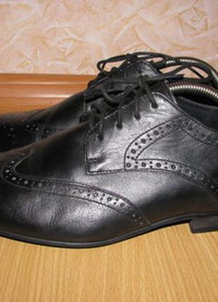 Office london туфли броги оксфорды кожаные 44 р по ст 28.5 см супер состояние1 фото