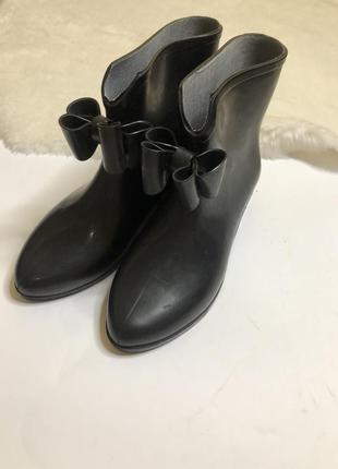 Гумовие сапоги гумаки с бантиком