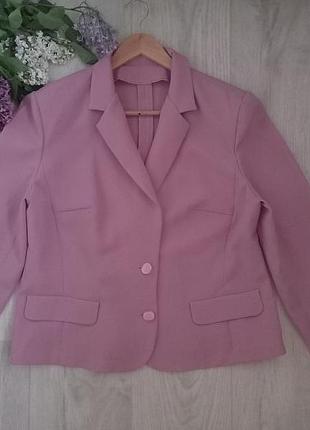 Женский розовый пиджак без подкладки, хл.