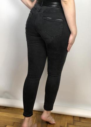 Класичні чорні джинси з середньою посадкою stradivarius4 фото