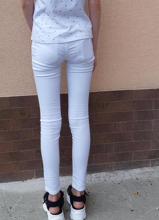 Джинси легинсы штаны брюки белые білі2 фото