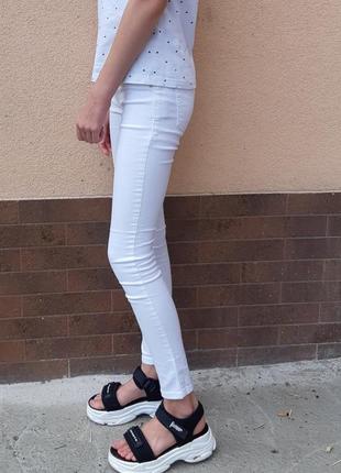 Джинси легинсы штаны брюки белые білі3 фото
