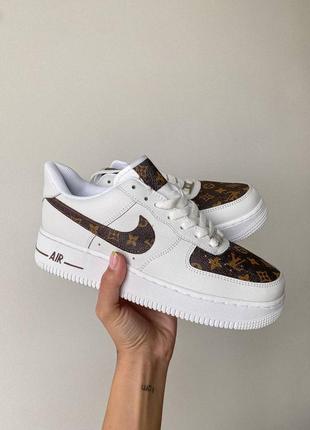 Nike air force 1 low x lv custom, жіночі демісезонні кросівки найк сезонні