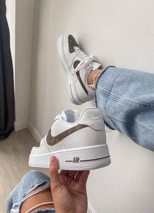 Nike air force 1 low x lv custom, женские демисезонные кроссовки найк сезонные3 фото