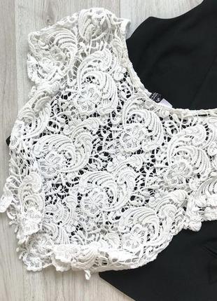 Бавовняна мереживна блузка